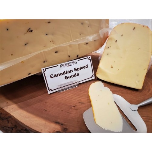 Fresh Cut Canadian Spiced Gouda  (lactose free) - per lb Fresh Cut Canadian Spiced Gouda  (lactose free) - per lb