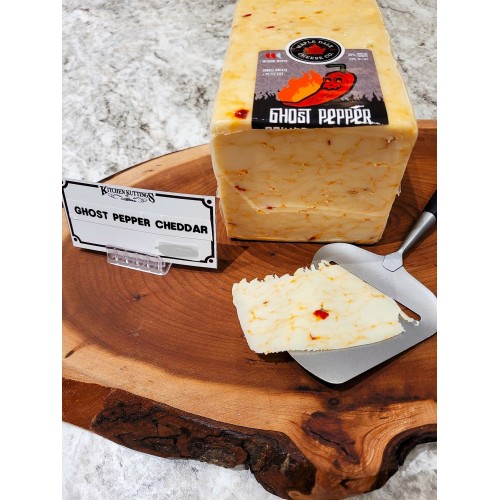 Fresh Cut Ghost Pepper Cheddar - per lb Fresh Cut Ghost Pepper Cheddar - per lb