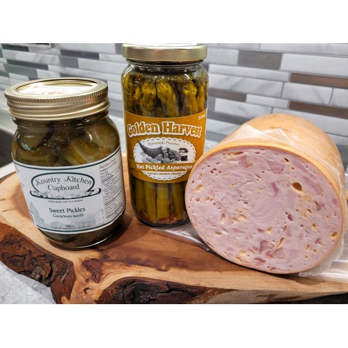 Deli Sliced Bacon & Cheese Roll - per lb Deli Sliced Bacon & Cheese Roll - per lb