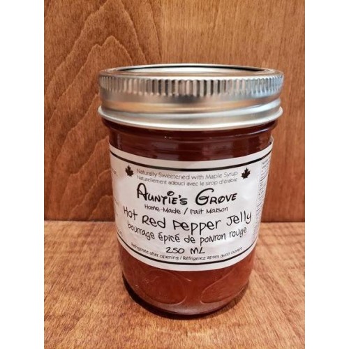 Red Pepper Jelly - Hot - Aunties Grove - 250 ml Red Pepper Jelly - Hot - Aunties Grove - 250 ml