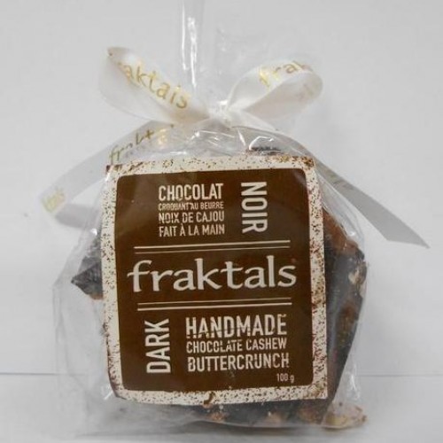 Fraktals Dark Chocolate Cashew Buttercrunch Fraktals Dark Chocolate Cashew Buttercrunch