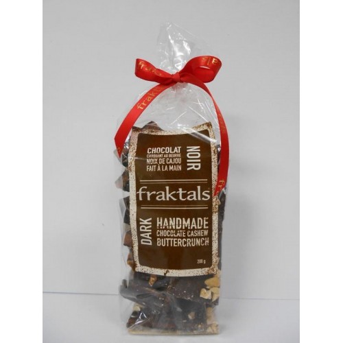 Fraktals Dark Chocolate Cashew Buttercrunch Fraktals Dark Chocolate Cashew Buttercrunch